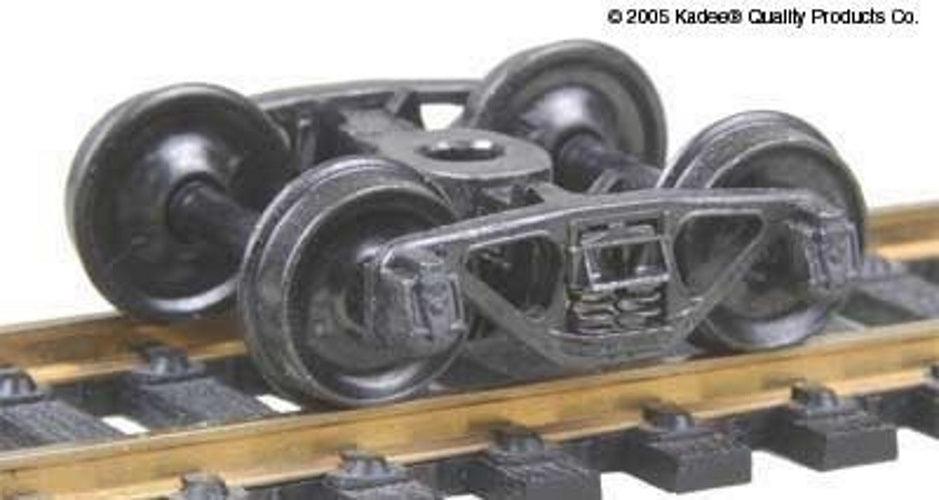 Kadee #552 HO 50-Ton A.S.F. A-3 Ride-Control Self-Centering Trucks w/Wheels