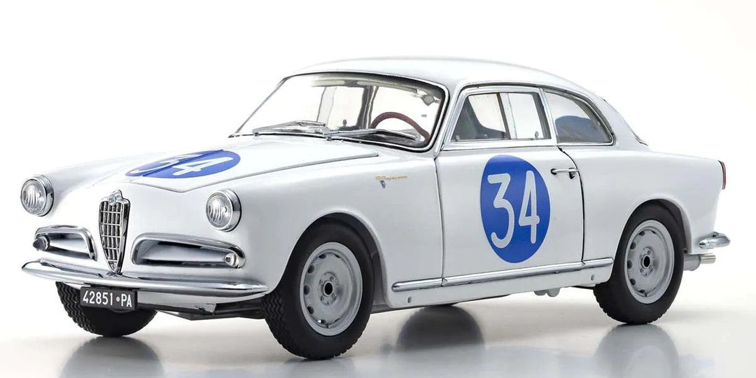 Kyosho 1/18 Scale Alfa Romeo Giulietta SV Targa Florio #34 Model Diecast Car