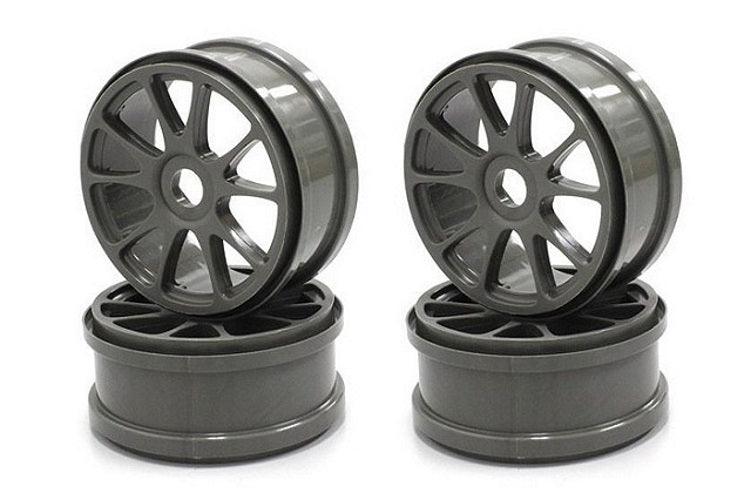 Kyosho IFH002GMB Ten-Spoke Wheels (Gun Metallic/4pieces) Inferno Neo 3
