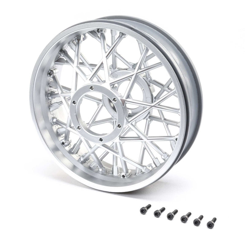 Losi LOS46003 Rear Wheel Set, Satin Chrome: Promoto-MX