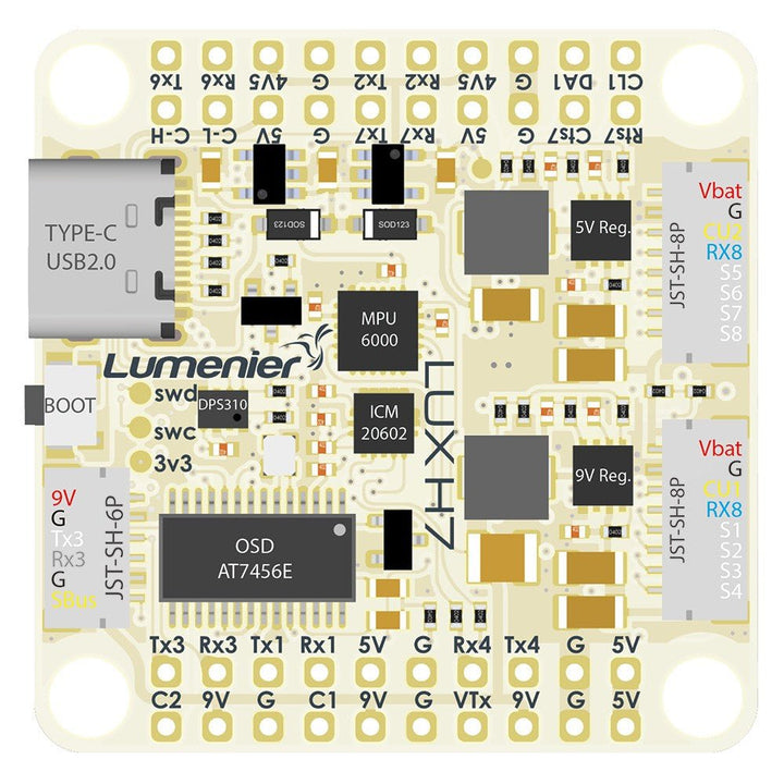 Lumenier LUX H7 HD Ultimate Flight Controller - 30x30mm at WREKD Co.
