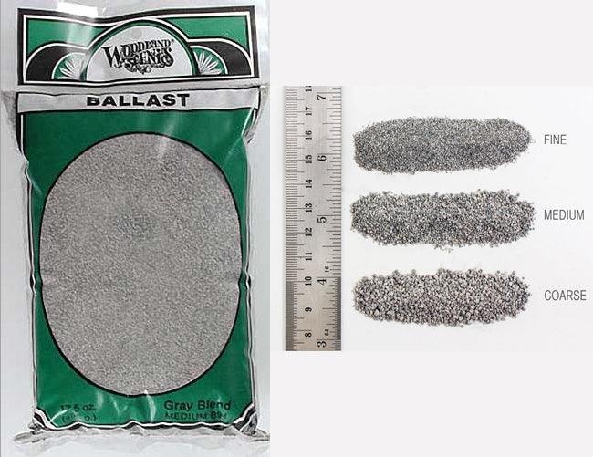 Woodland Scenics B82  Ballast Medium Gray Bag