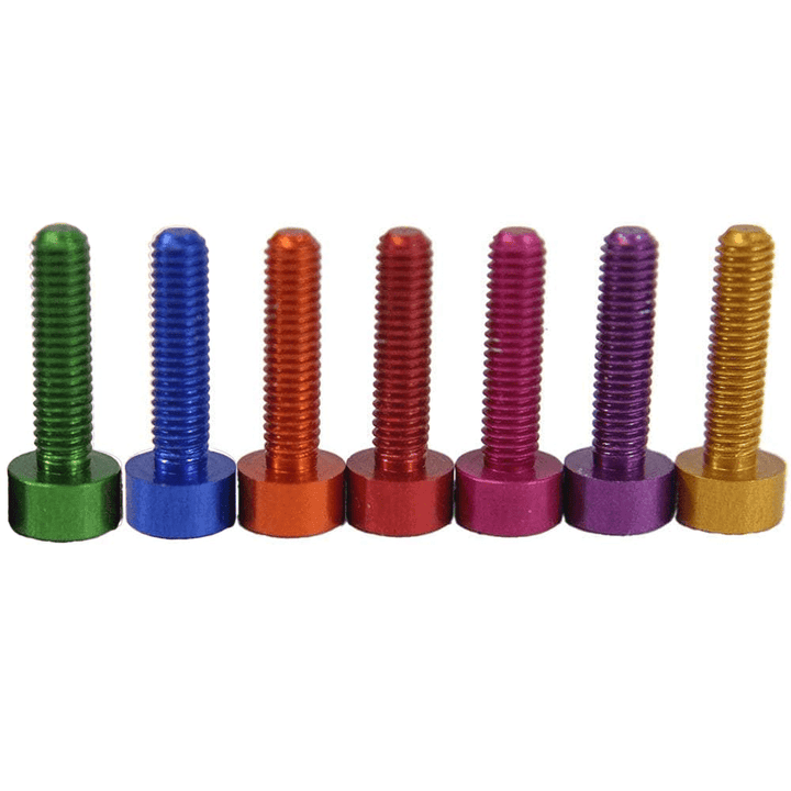 M3 7075 Aluminum Socket Head Hex Screw (20pcs) - Choose Your Color & Size