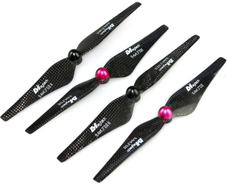 2 Pair 9" 9443 Carbon Fiber DJI Phantom 2 Vision+ Self-Tightening Propeller Prop