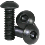 M3 x 20mm, Steel, Button Head Screw (10 pieces) - Black, 20mm