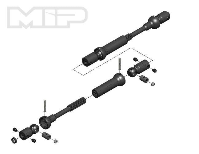 MIP 18190 X-Duty Center Drive Kit 120mm to 145mm /5mm Hubs Axial MAX-D