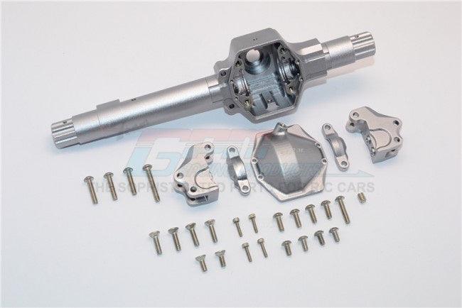 GPM ALUMINUM FRONT OR REAR AXLE HOUSING AXIAL SMT / RR10 BOMBER GUNSILVER