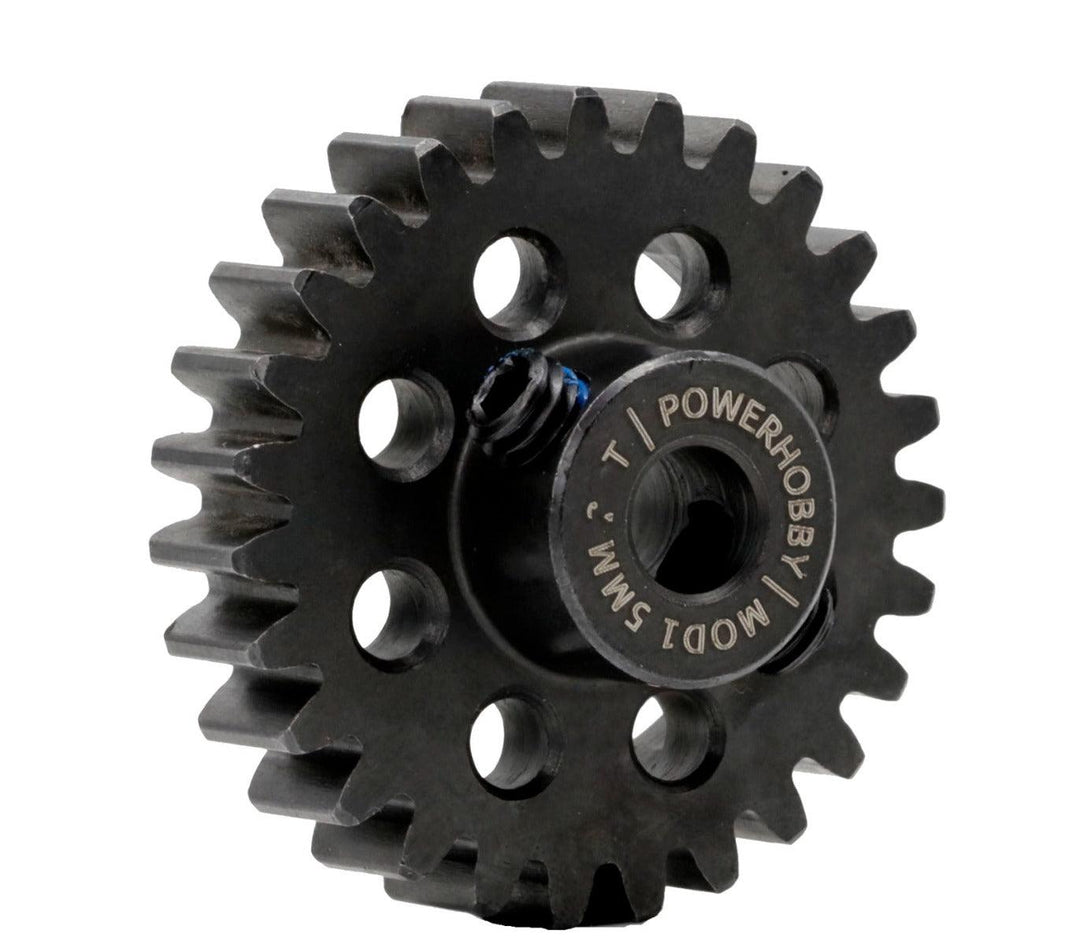 Powerhobby Hardened Steel 22T Mod1 5mm Pinion Gear Mod 1 Speed Run / Drag Racing