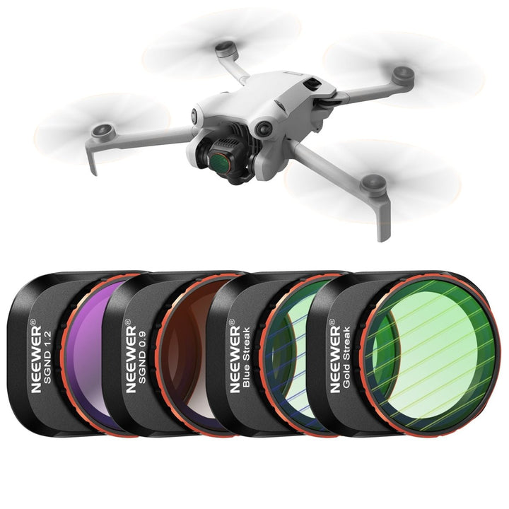 NEEWER 4 Pack ND and Effect Filter Set For DJI Mini 4 Pro at WREKD Co.