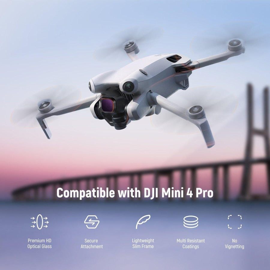 ND & CPL Filters Set for DJI Mini 4 Pro (4 Pack)