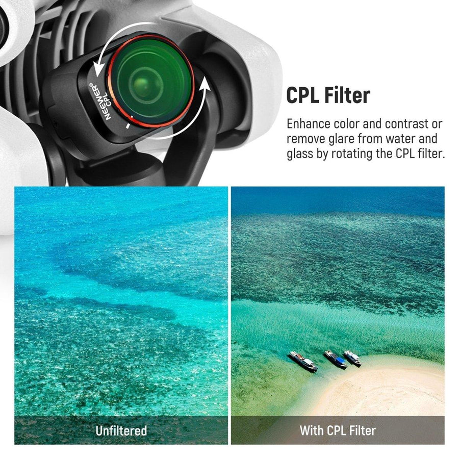 ND & CPL Filters Set for DJI Mini 4 Pro (4 Pack)