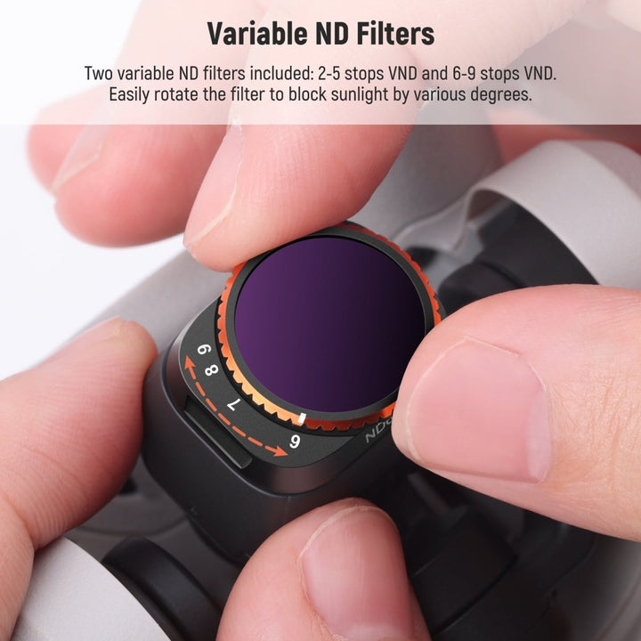 NEEWER 4 Pack Variable ND Filter Kit For DJI Mini 3/Mini 3 Pro at WREKD Co.