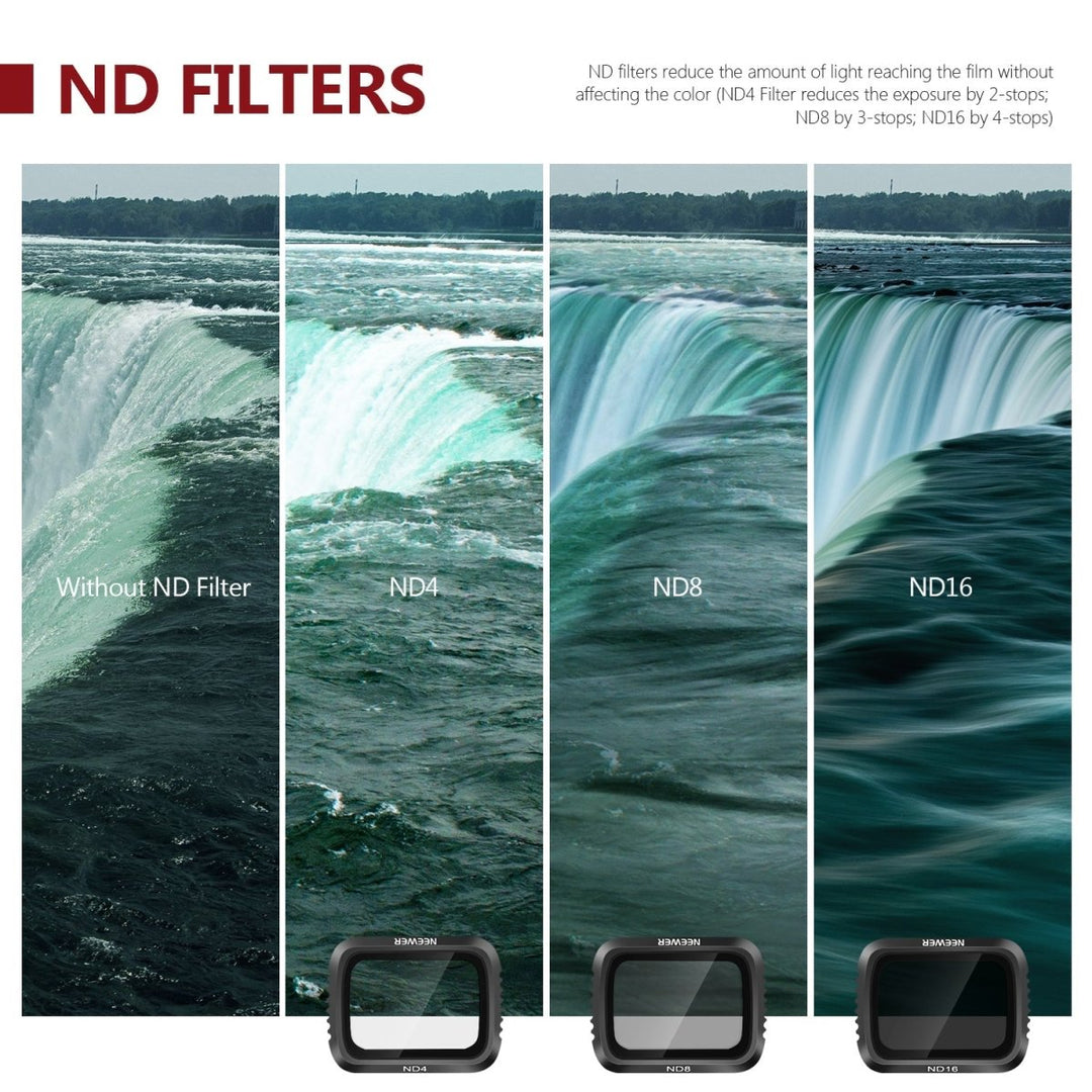 NEEWER 6 Pack ND/PL Filter Set For DJI Air 2 at WREKD Co.