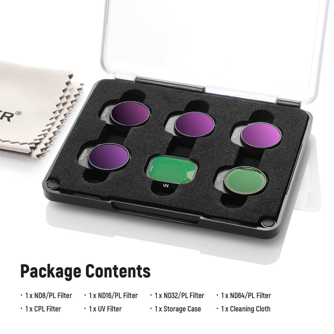 NEEWER 6 Pack ND/PL Filter Set For DJI MIni 3/Mini 3 Pro at WREKD Co.