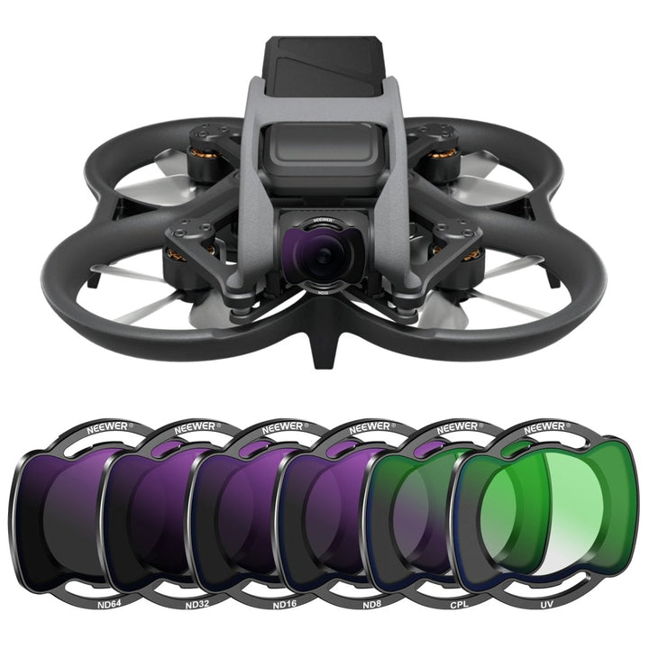 NEEWER Upgraded 6 Pack ND/CPL/UV Filter Set for DJI Avata Pro Mini FPV at WREKD Co.