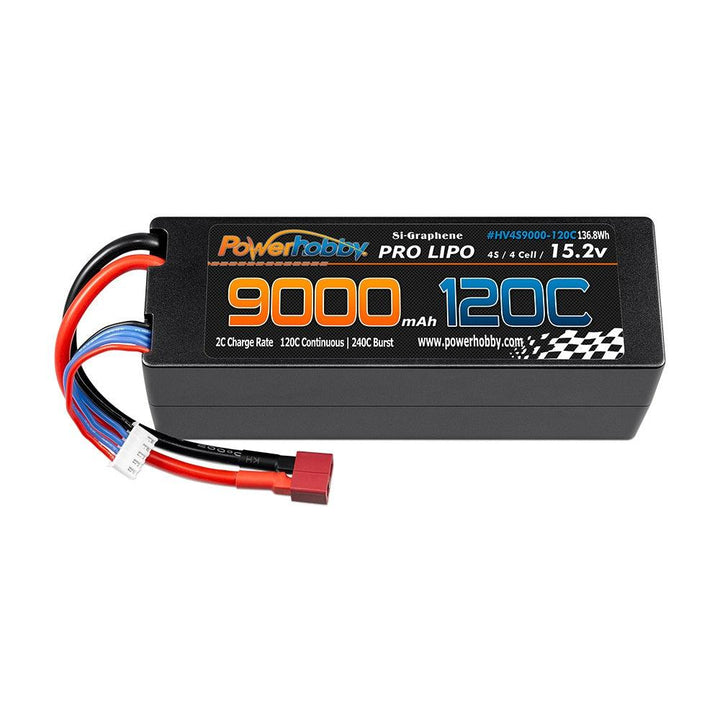Powerhobby 4S 15.2V 9000mah 120c Graphene Lipo Battery w Deans Plug