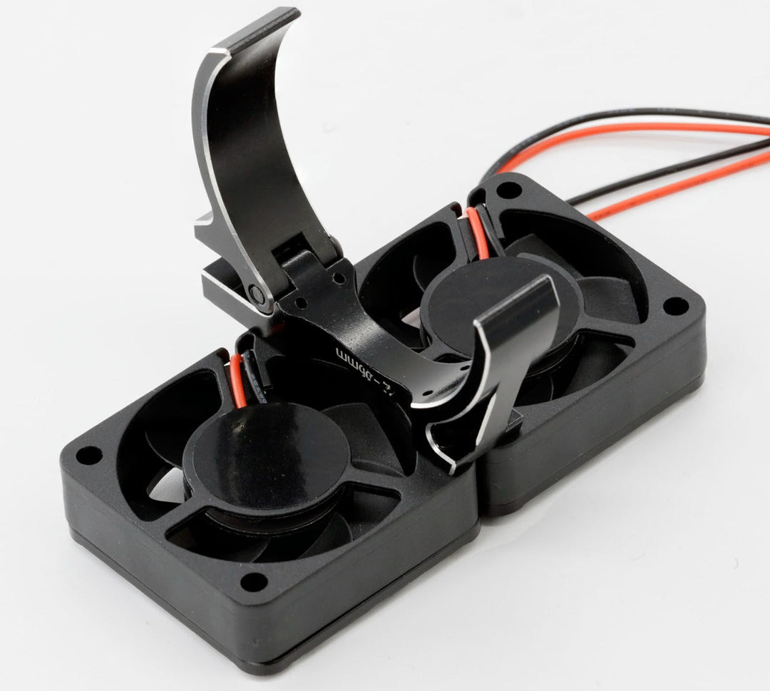 Powerhobby Aluminum Dual High Speed Cooling Fans BLACK Castle Creations 1100kV