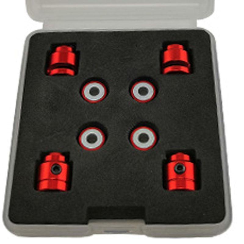 Powerhobby 1/10 Car Crosshair Magnetic Body Mount / Mounting Kit On-Road Red
