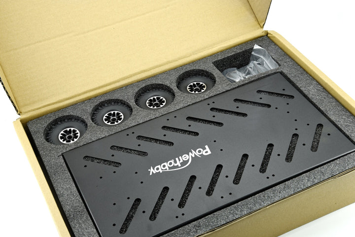 Powerhobby 1/18 / 1/16 Metal Trailer w Lights Black FOR Traxxas TRX-4M