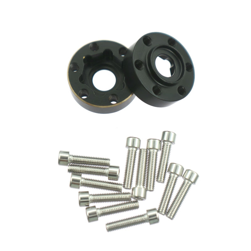 Powerhobby Brass Wheel Hub Hex Adapter Counterweight 12mm FOR SCX10 TRX-4 TRX-6