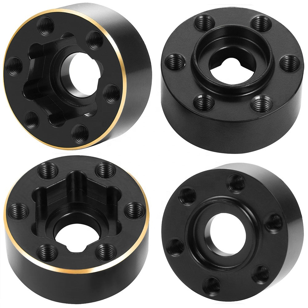 Powerhobby Brass Wheel Hub Hex Adapter Counterweight 12mm FOR SCX10 TRX-4 TRX-6