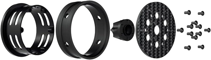 Powerhobby 1.9" Carbon Fiber Lightweight Beadlock Wheels C 1/10 Rock Crawler