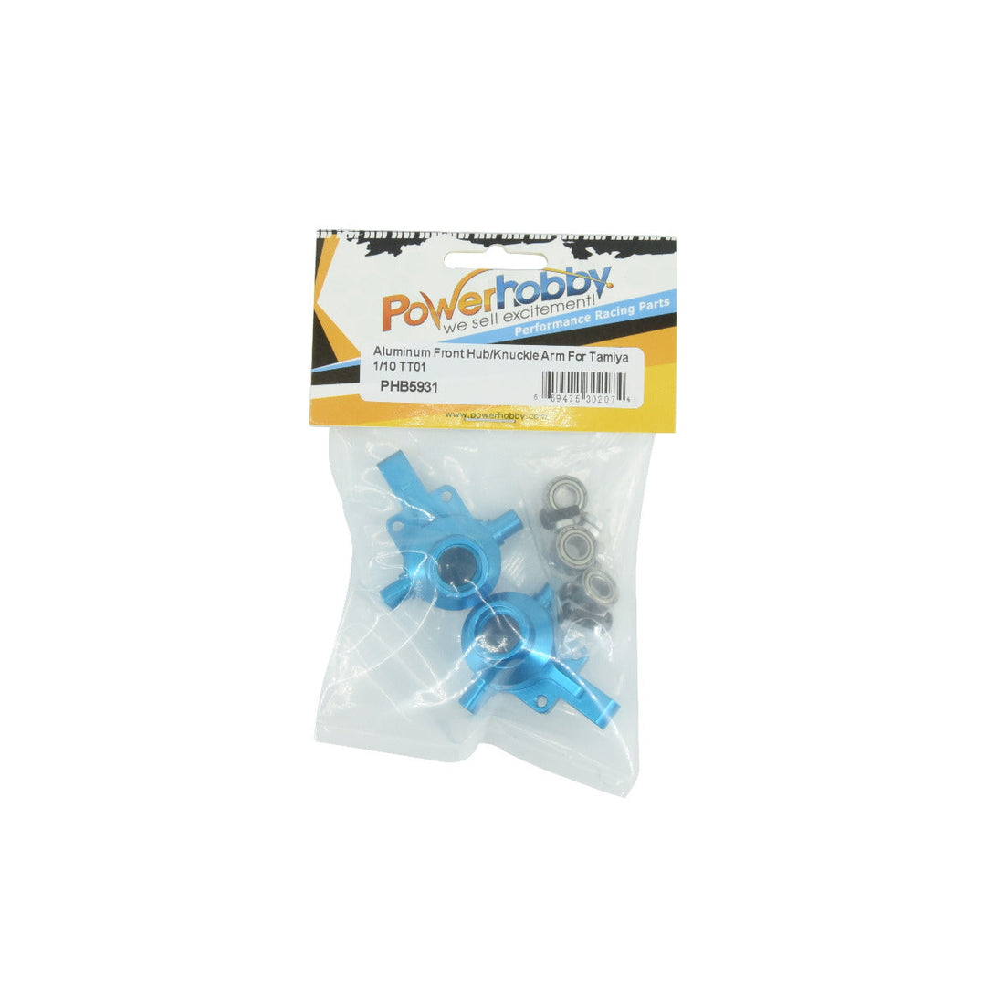 Powerhobby Aluminum Front Hub / Knuckle Arm Tamiya TT-01