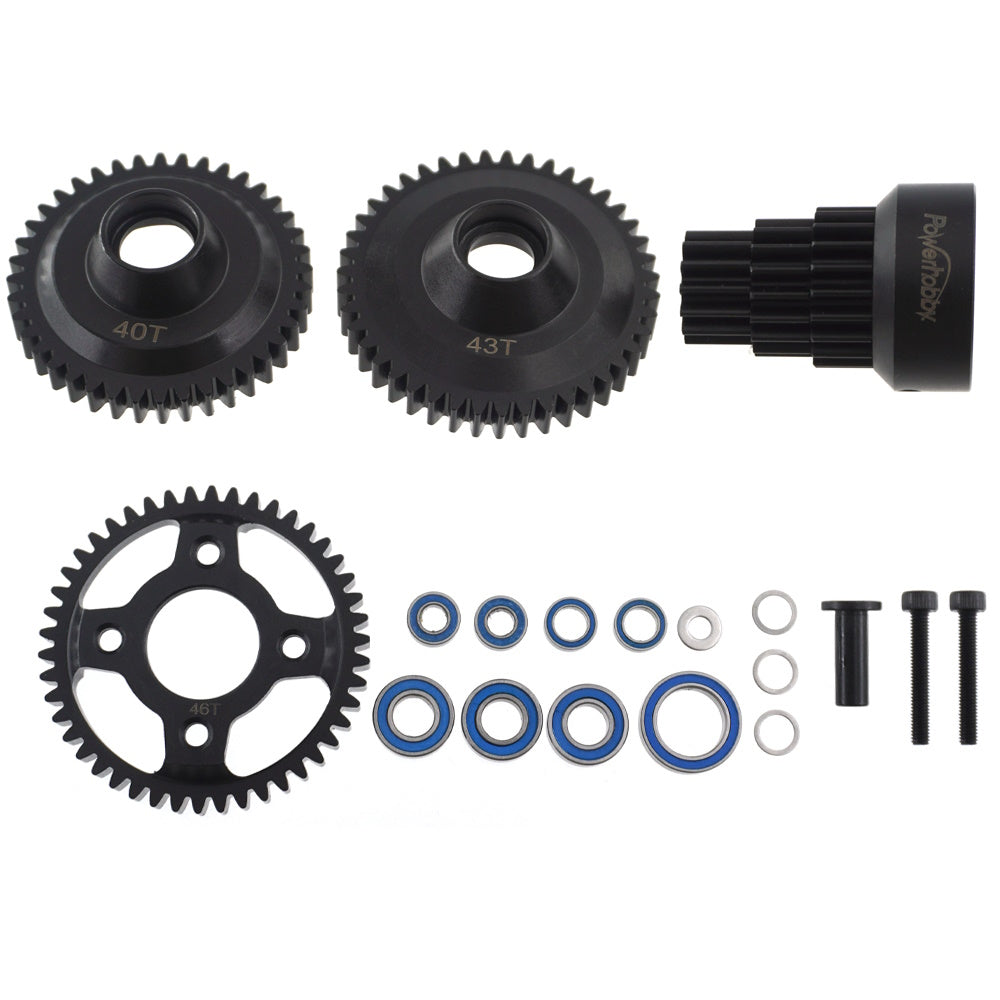 Powerhobby Steel 2 Speed 3 Speed Gear Set w Clutch bell Kyosho Mad Force Kruiser