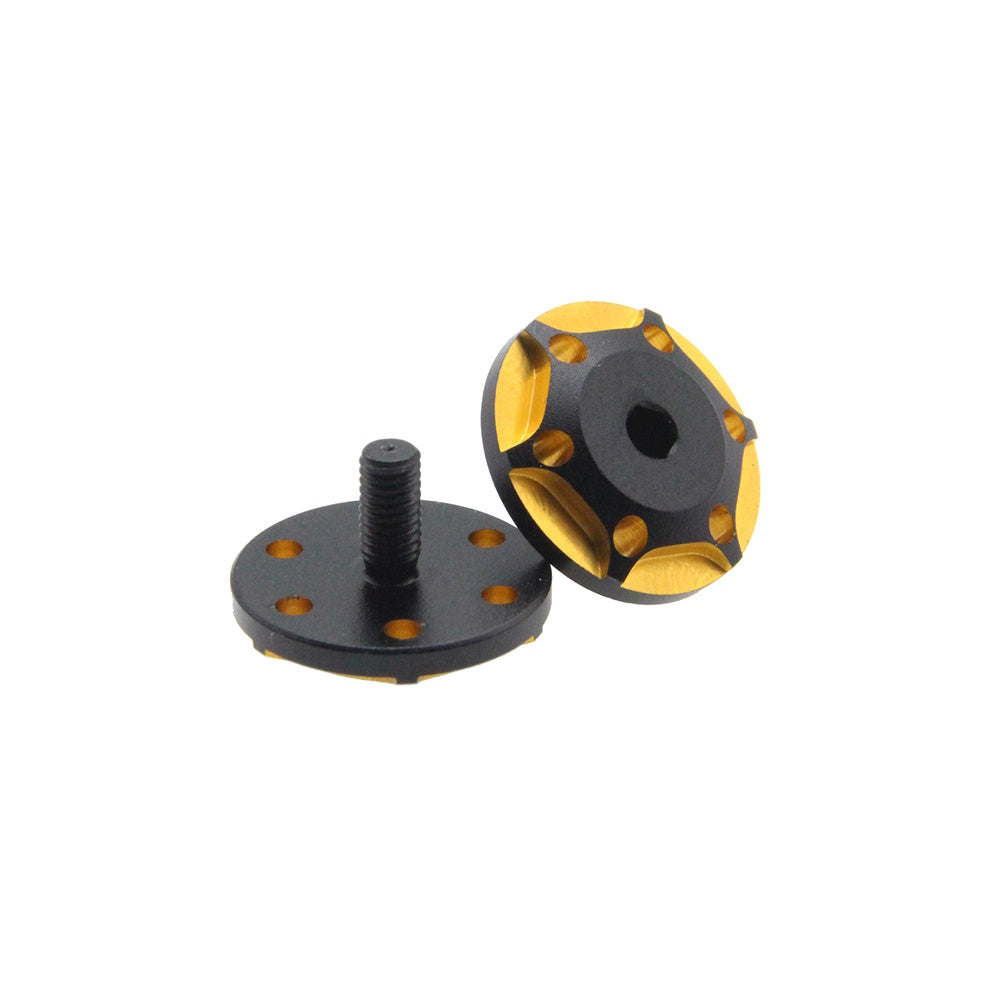 Powerhobby UltraLite Off-Road Wing Screws Gold Style B (2)