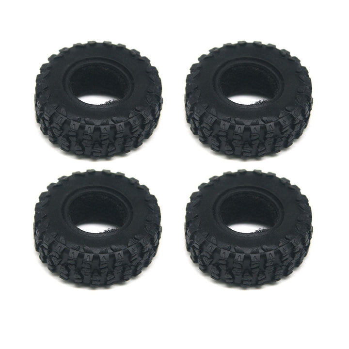 Powerhobby Brass 0.7" Wheels 3.6mm Offset / Tires (4) Axial SCX30