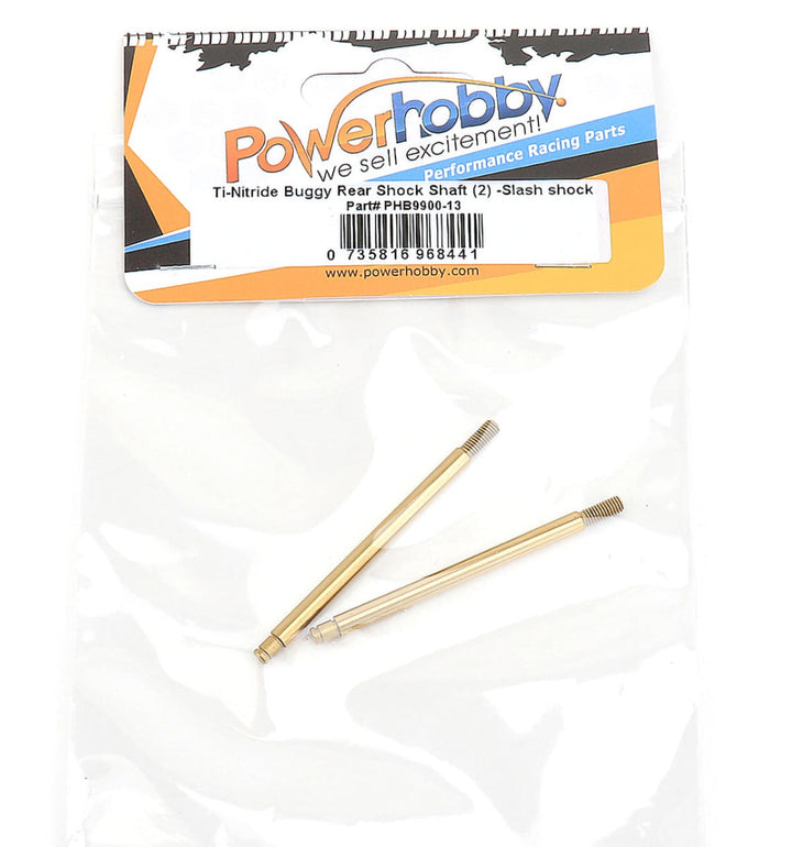 Powerhobby Ti-Nitride rear Shock Shaft (2) XTREME Slash Shocks