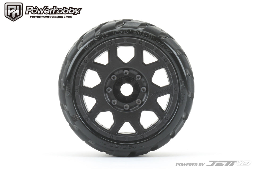 Powerhobby 1/8 SGT 3.8 King Cobra Belted Mounted Tires (2) 17MM Low Profile