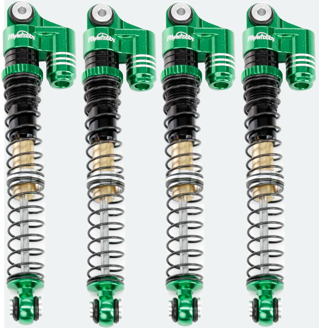 Powerhobby 1/24 Axial SCX24 Aluminum 58mm Long Travel Shocks Jeep Bronco Green