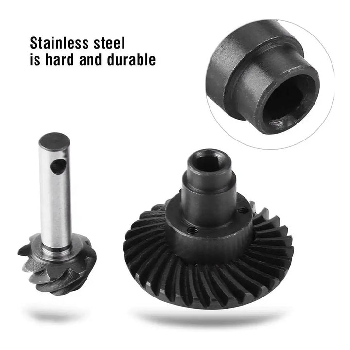 Powerhobby Helical Spiral Pinion Gear Set SCX10 II / SCX10 III Capra 1.9 8T/27T