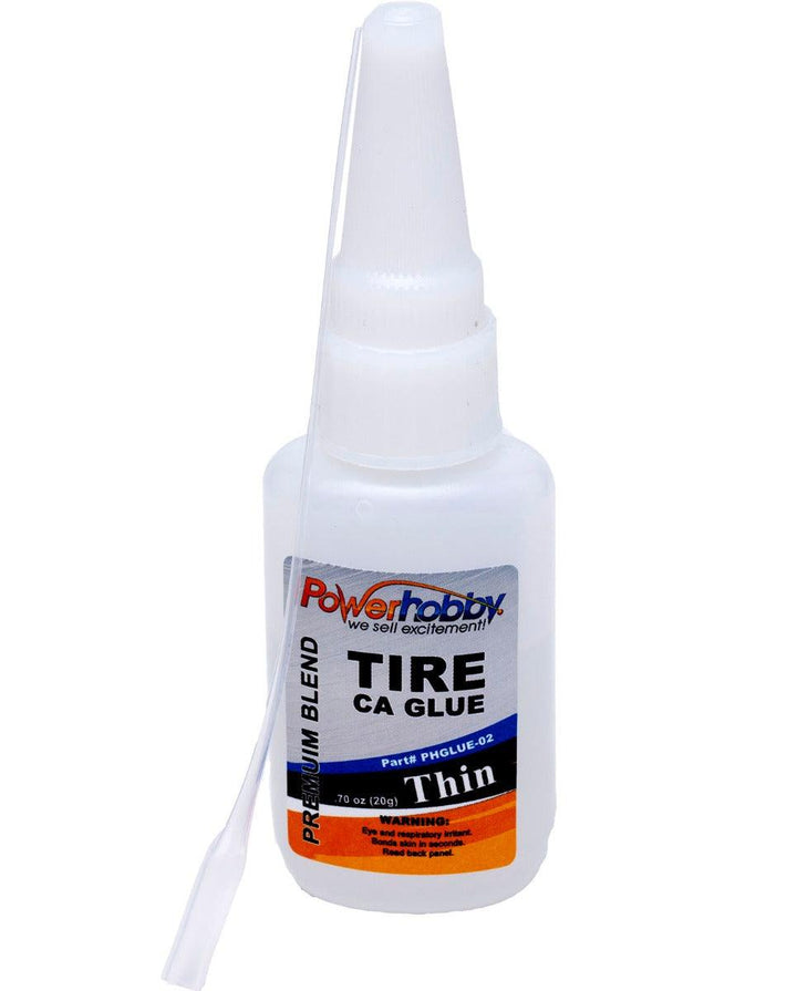 Powerhobby Premium Blend RC CA Tire Glue w/Tip Thin 0.75oz