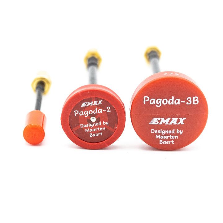 Antena EMAX Nano 5.8G - RHCP (roja) 50 mm MMCX Ángulo de 90° 