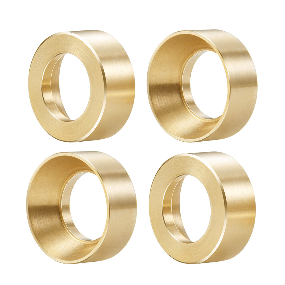 Powerhobby SCX24 Jeep C10 Deadbolt Bronco Brass Wheel Counter Weights 10g