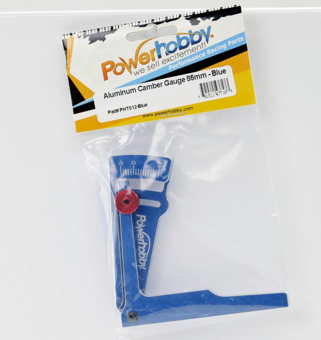 Powerhobby Aluminum Camber Gauge 85mm RC On Road Car Blue