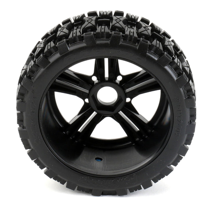 Powerhobby Raptor 1/8 Buggy Belted All Terrain Mounted Tires 17MM Claw Wheels