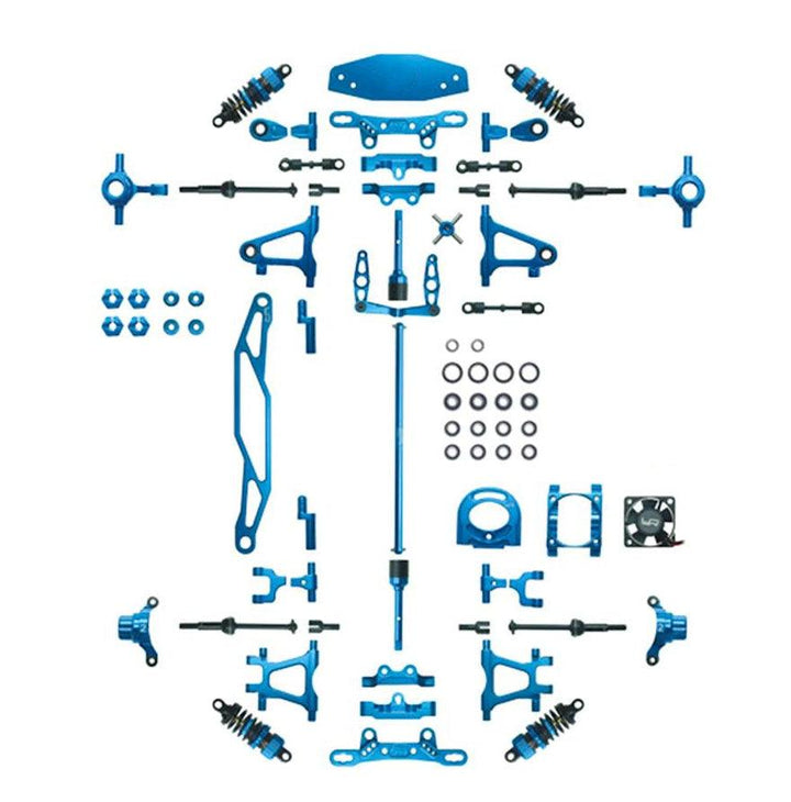Powerhobby Tamiya TT-02 Aluminum Upgrade Kit TT02 -Blue