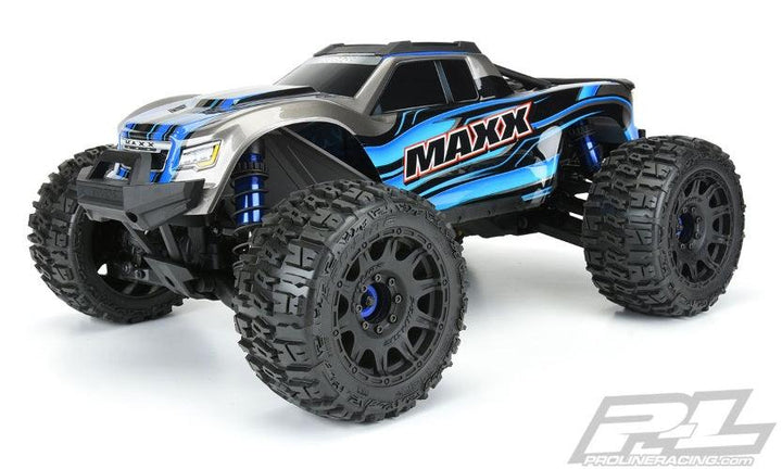 Pro-Line Trencher LP 3.8" All Terrain Tires Mounted for 17mm MT Mounted on Raid Black