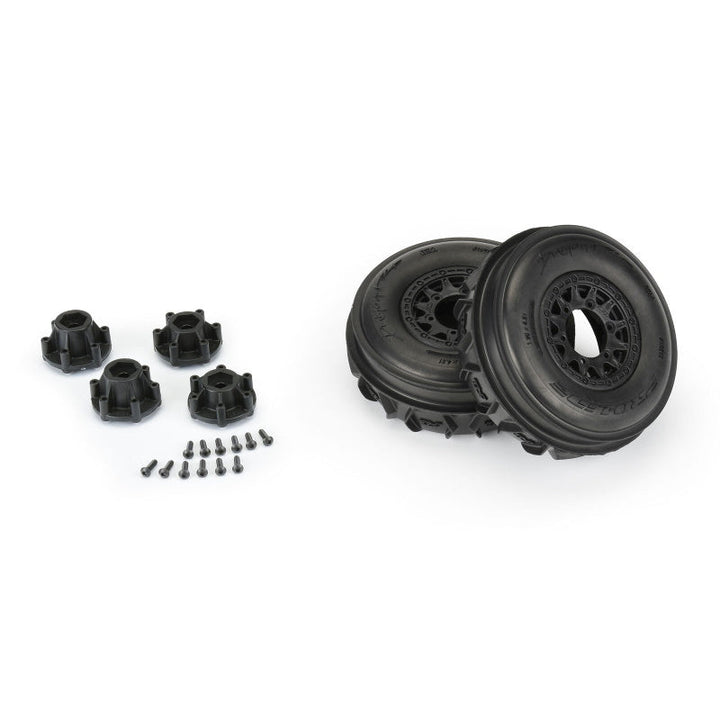 Pro-Line 1/10 Dumont Paddle/Rib 2.2"/3.0" SC Mounted 12mm Black Raid (2)