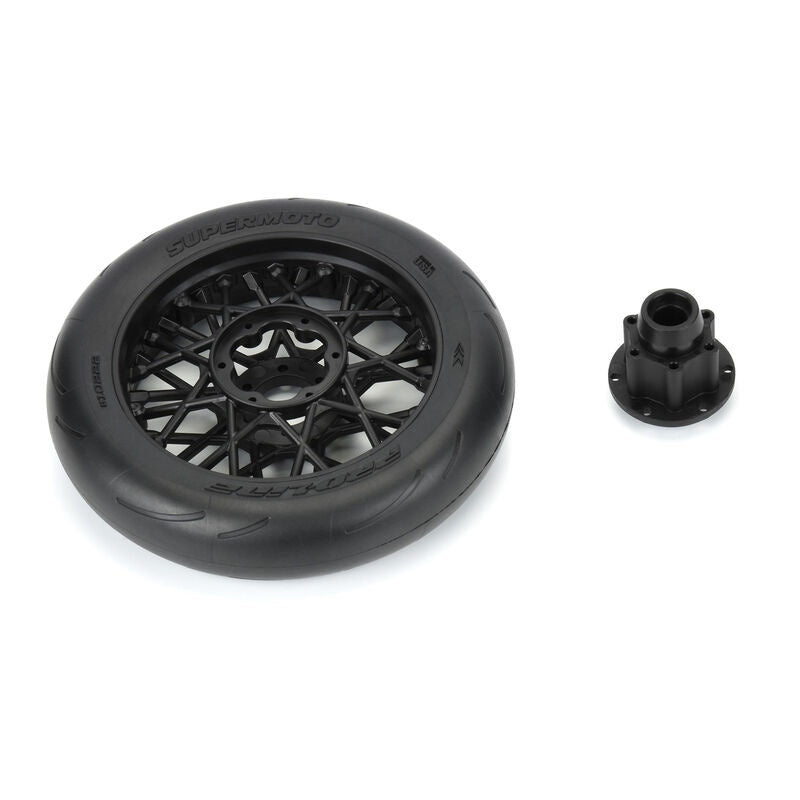 Pro-Line 1/4 Supermoto S3 Motorcycle Front Mounted Tires Losi PROMOTO MX