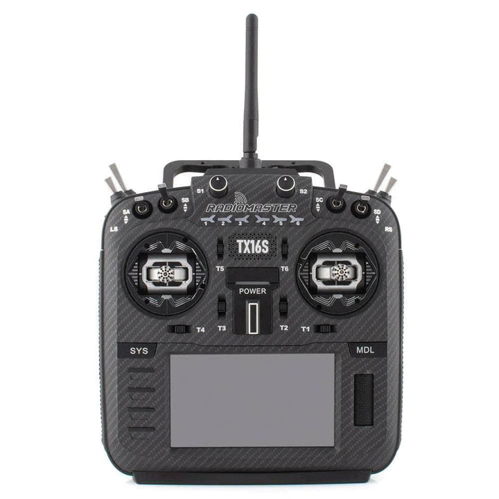 RadioMaster TX16S MKII Max EdgeTX RC Transmitter w/ AG01 Hall Gimbals - Black / ELRS 2.4GHz