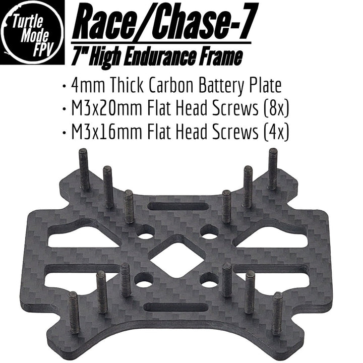 Race/Chase-7 - 2200mAh / Accessorized 7" High Endurance Frame, by TurtleModeFPV (Choose Options)
