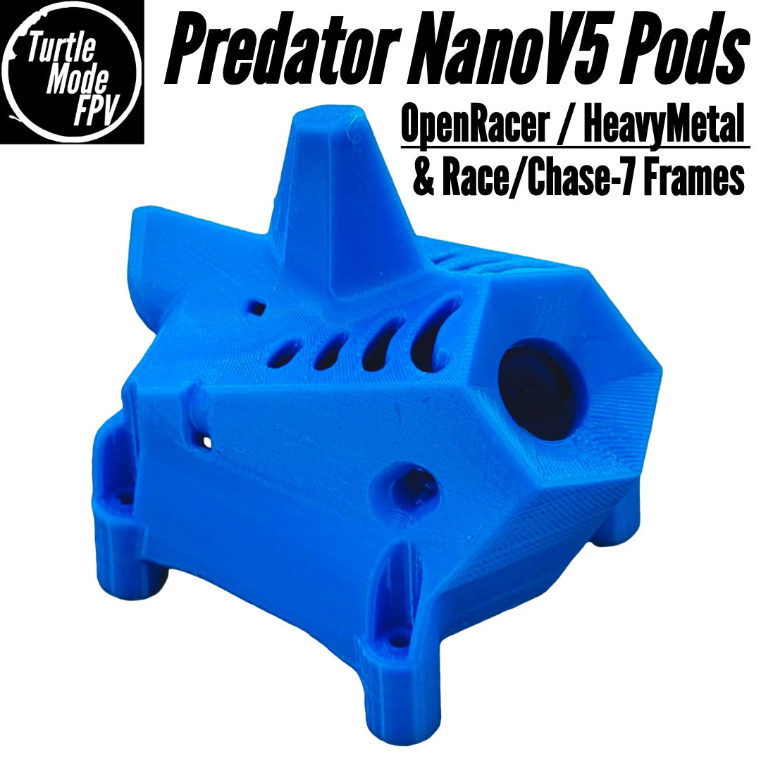 Foxeer Predator NanoV5 Pods for OpenRacer, HeavyMetal & Race/Chase-7 Frames - (Choose Options)