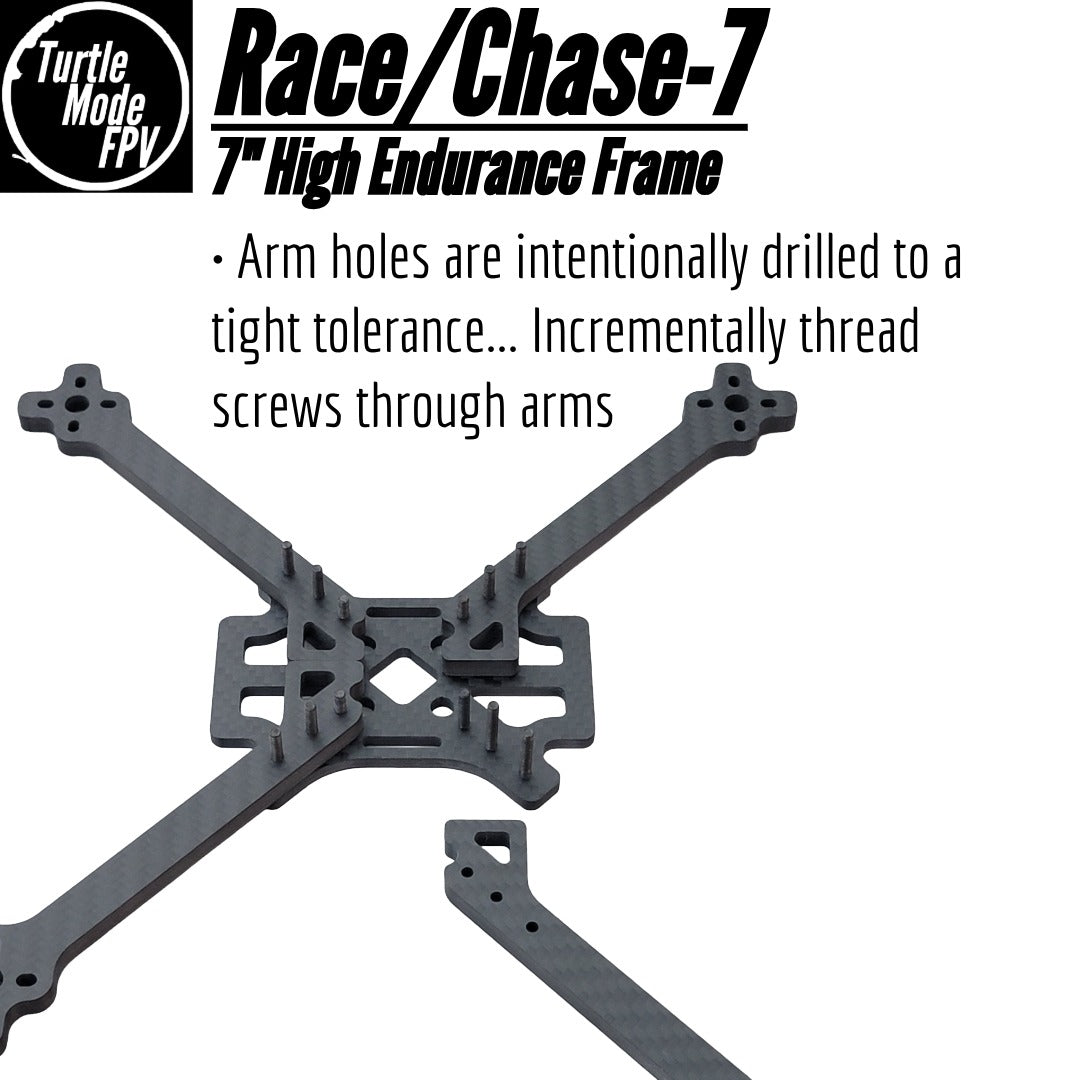 Race/Chase-7 - 3500mAh / Accessorized 7" High Endurance Frame, by TurtleModeFPV (Choose Options)