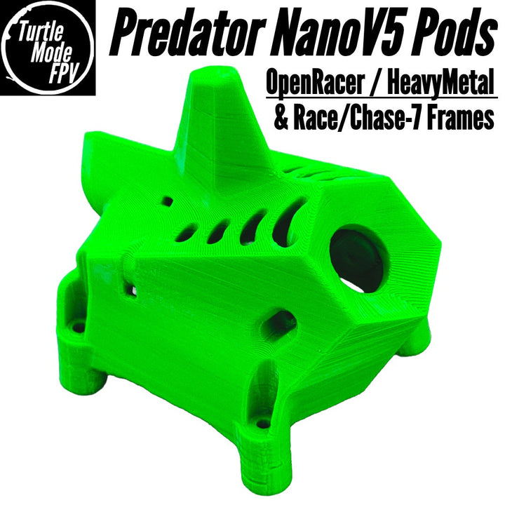 Foxeer Predator NanoV5 Pods for OpenRacer, HeavyMetal & Race/Chase-7 Frames - (Choose Options)