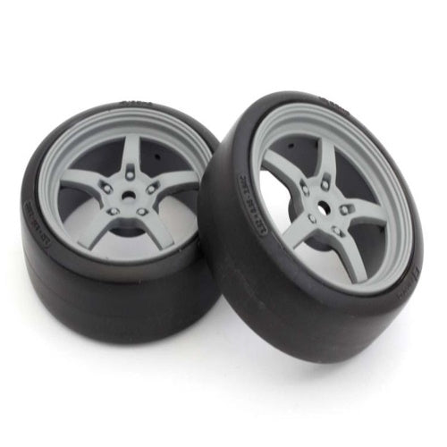 Kyosho KYOFATH705GYD America Premounted Drift Tire FZ02 (2) (5 Spoke Racing)