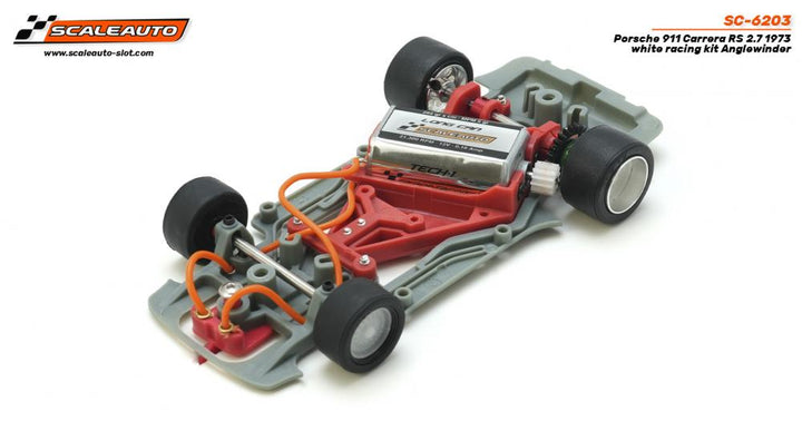 Scaleauto 1973 Porsche 911 Carrera RS 2.7 White Kit 1/32 Slot Car SC-6203